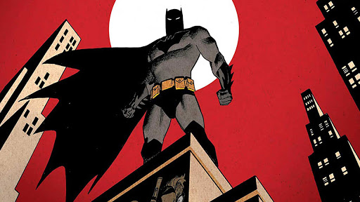 Batman on a roof